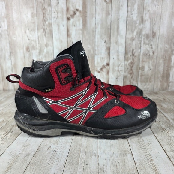 The North Face Ultra Fastpack IV Futurelight Hiking Boots Red Black Mens 13 - Picture 1 of 8